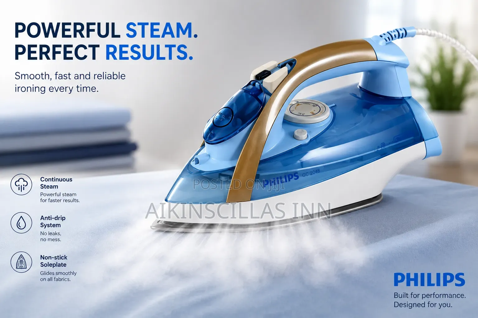 Philips 2300w Powerful Steam Glide