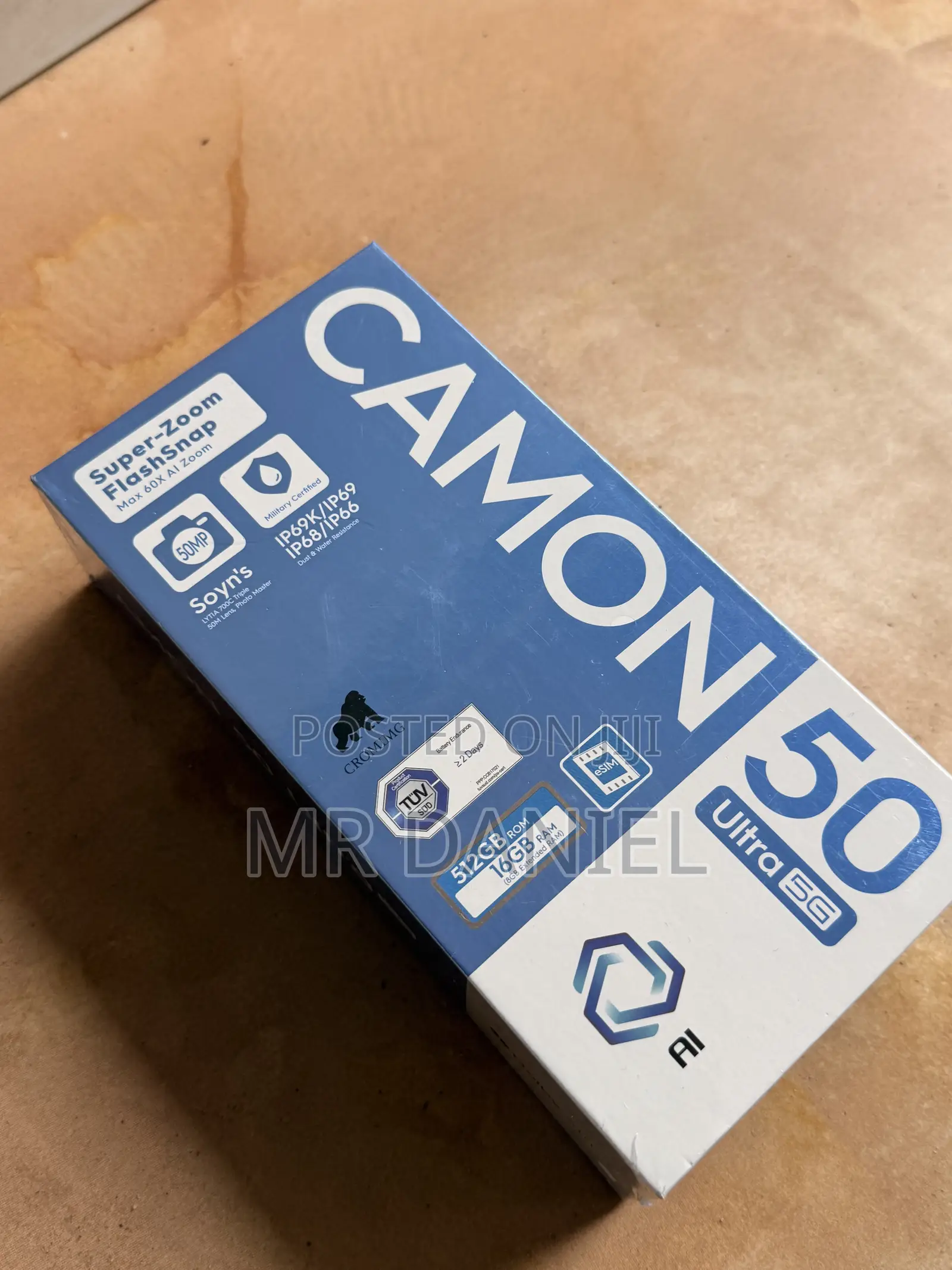New Tecno Camon 50 Ultra 512 GB Black