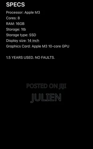 Laptop Apple MacBook Pro 2013 16GB Apple M3 SSD 1T