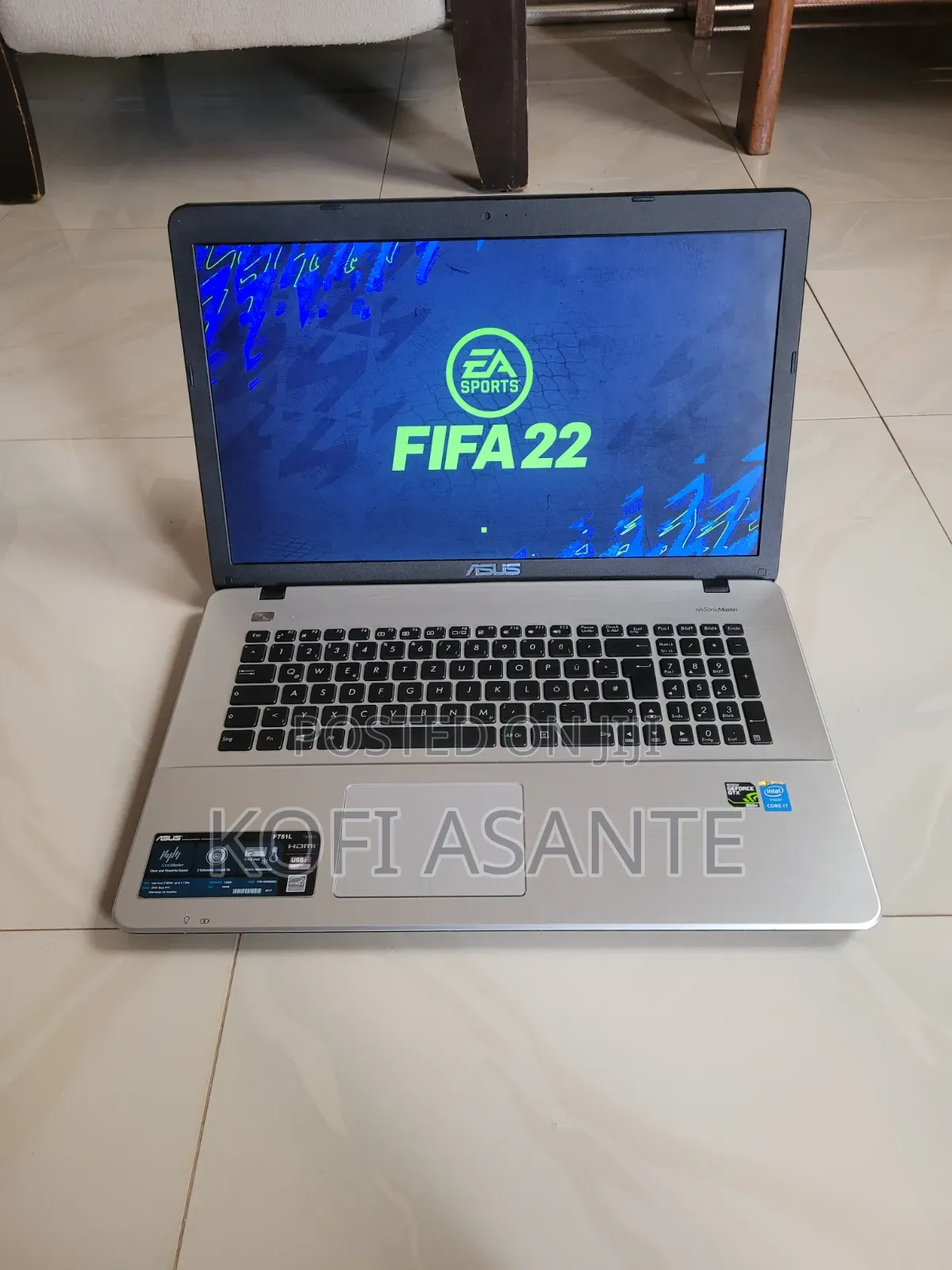Laptop Asus X751NA 8GB Intel Core i7 HDD+SSD 500GB
