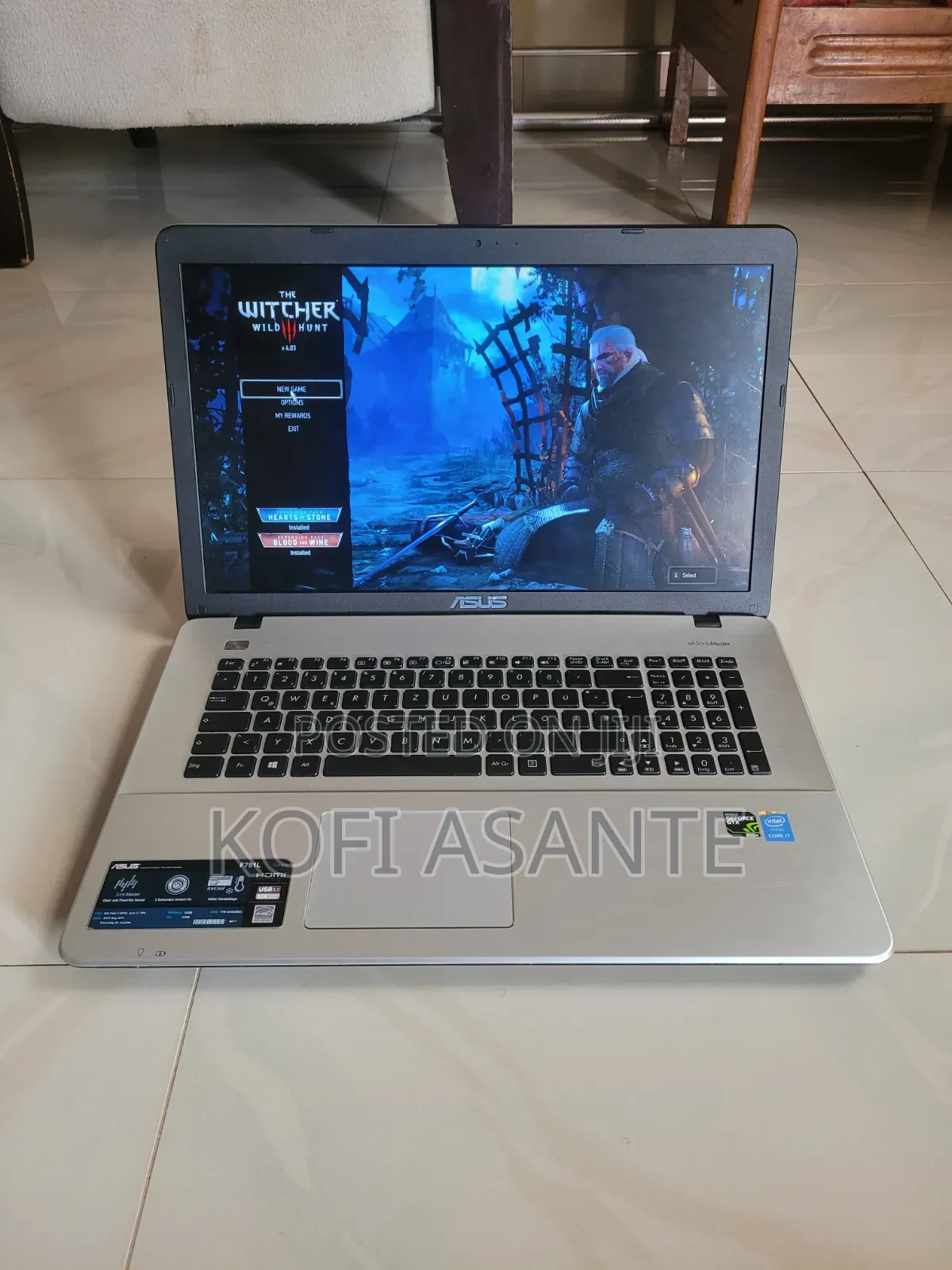 Laptop Asus X751NA 8GB Intel Core i7 HDD+SSD 500GB