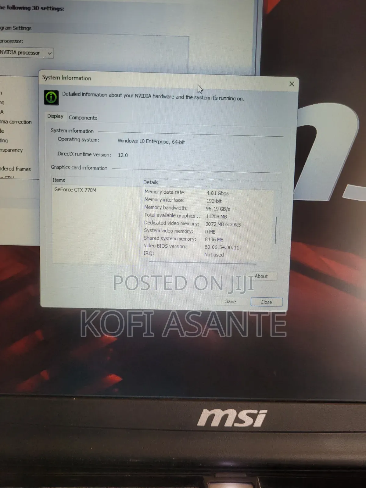 Laptop MSI GT70 2OC 16GB Intel Core i7 HDD+SSD 256GB