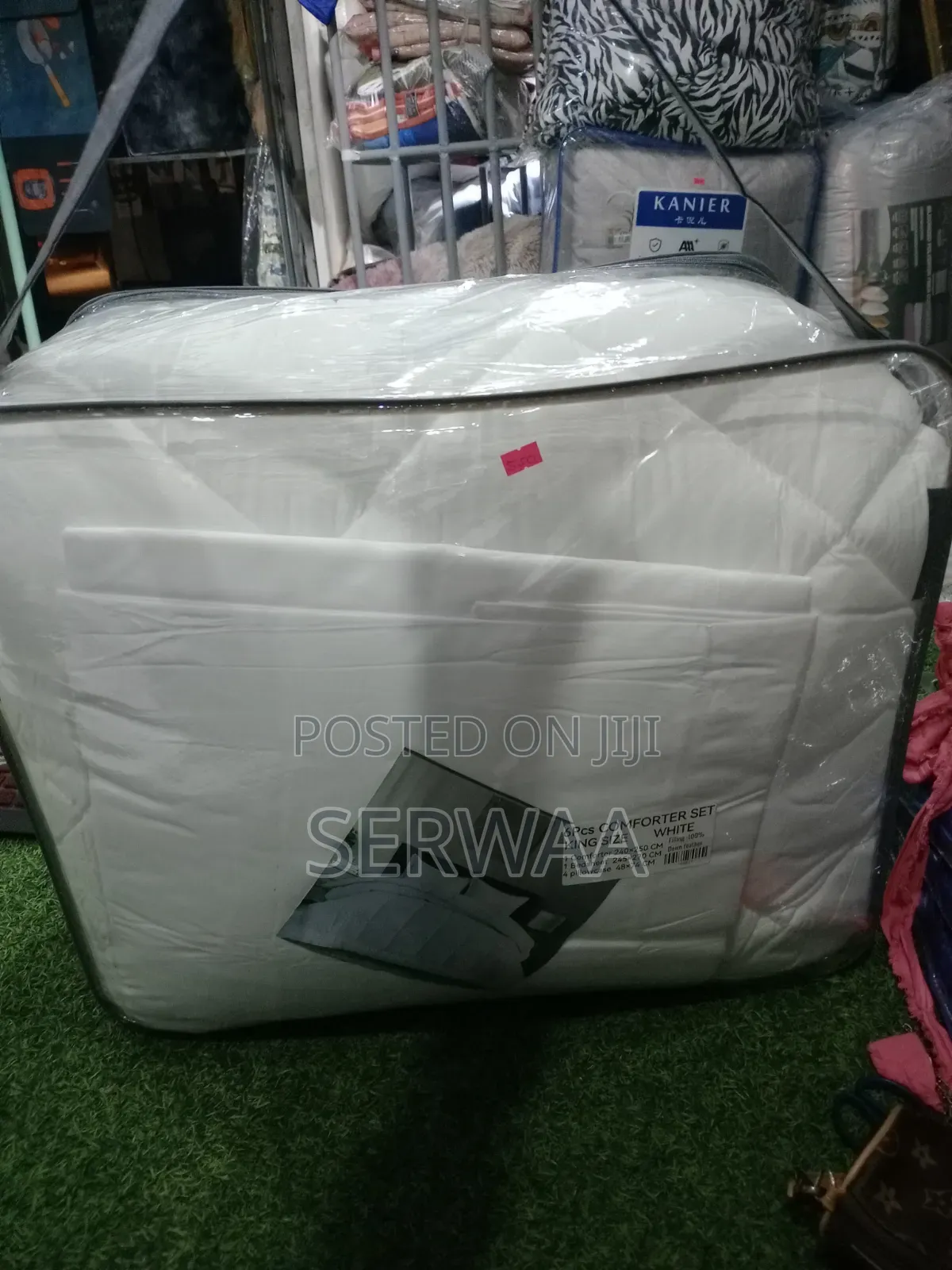 6 PCS King-Size White Comforter Set