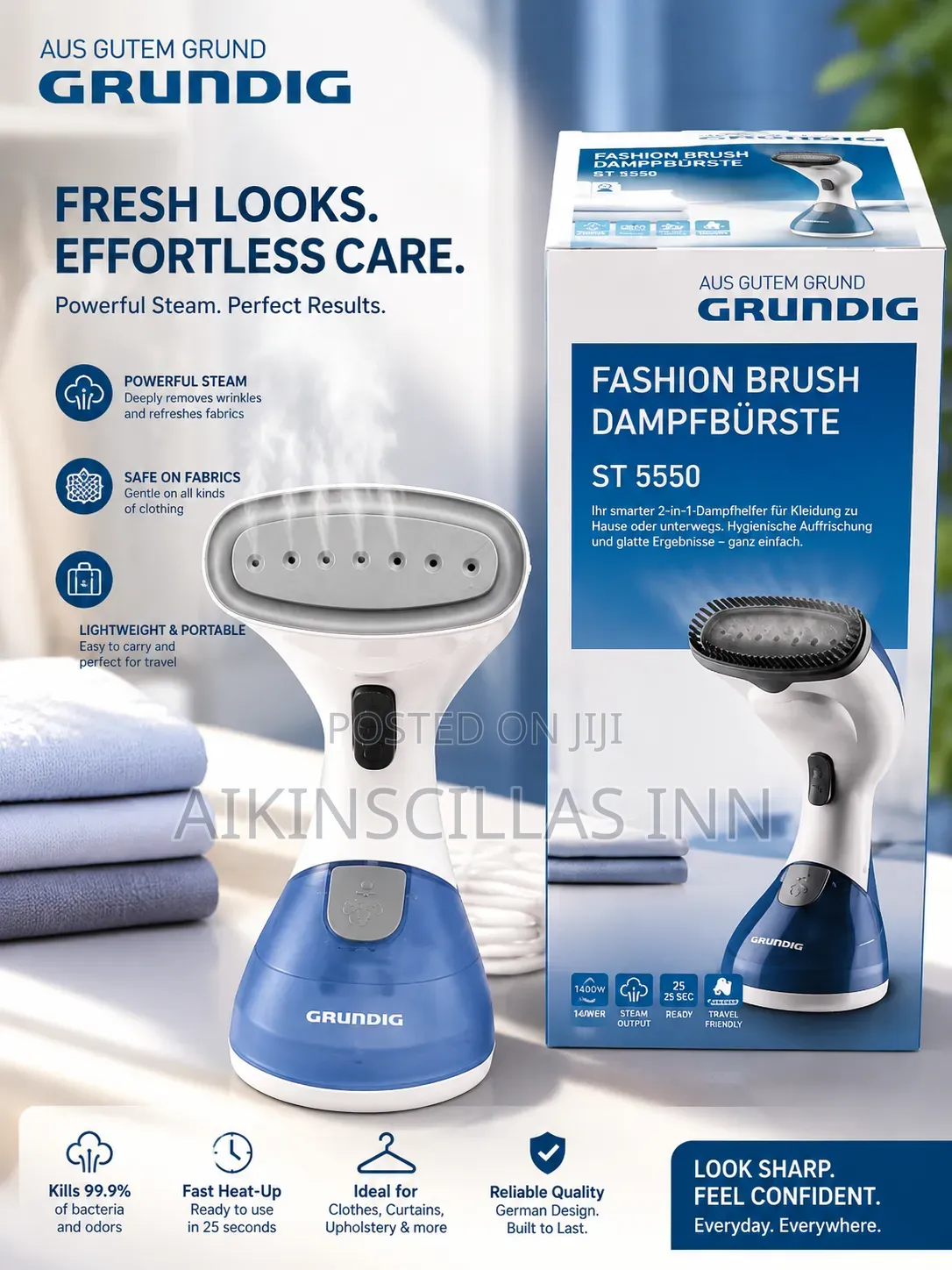 Grundig Hand Held Garment Steamer Iron