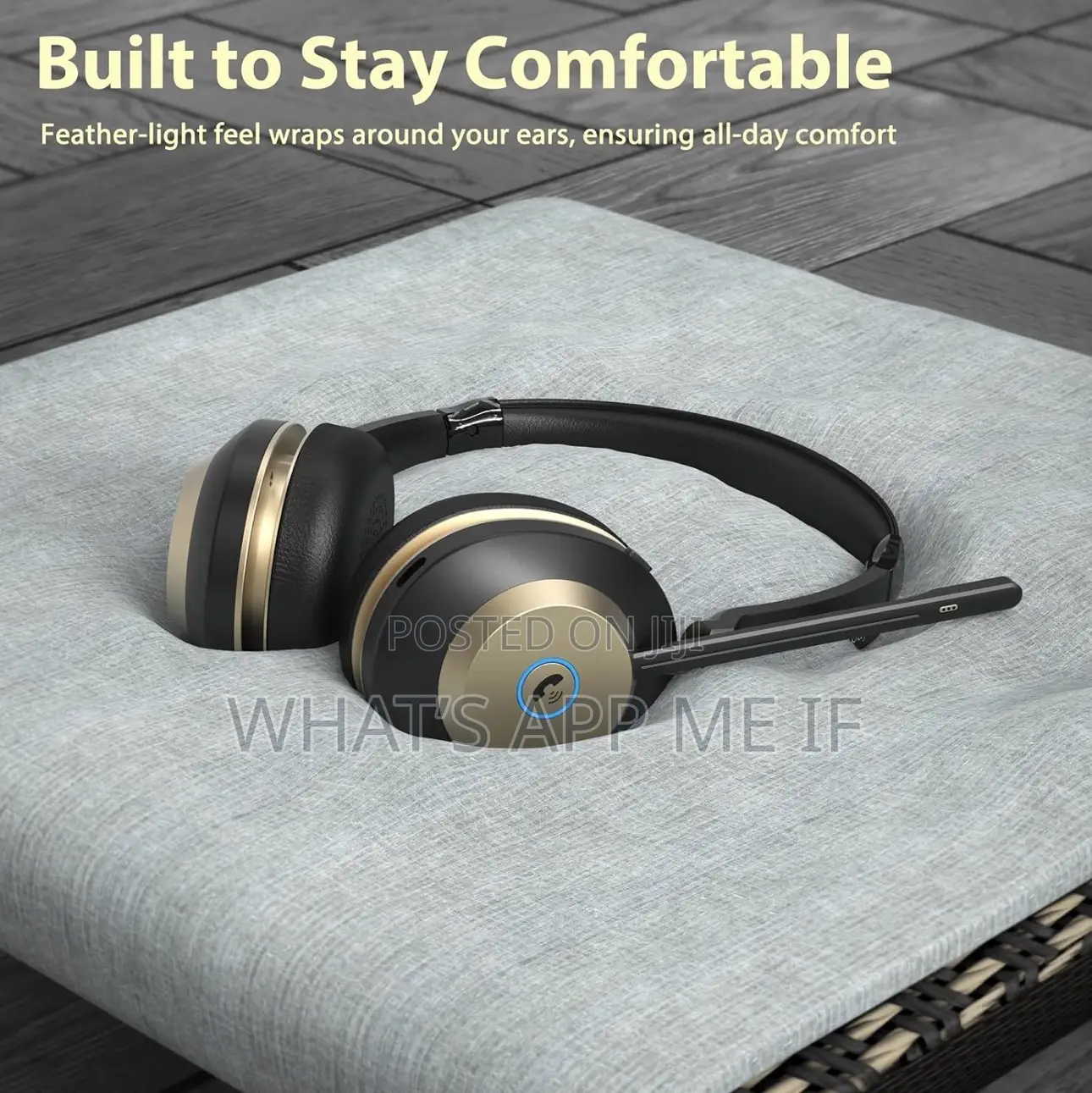 Wireless Headset, Bluetooth Headset With Microphone Noise Canceling