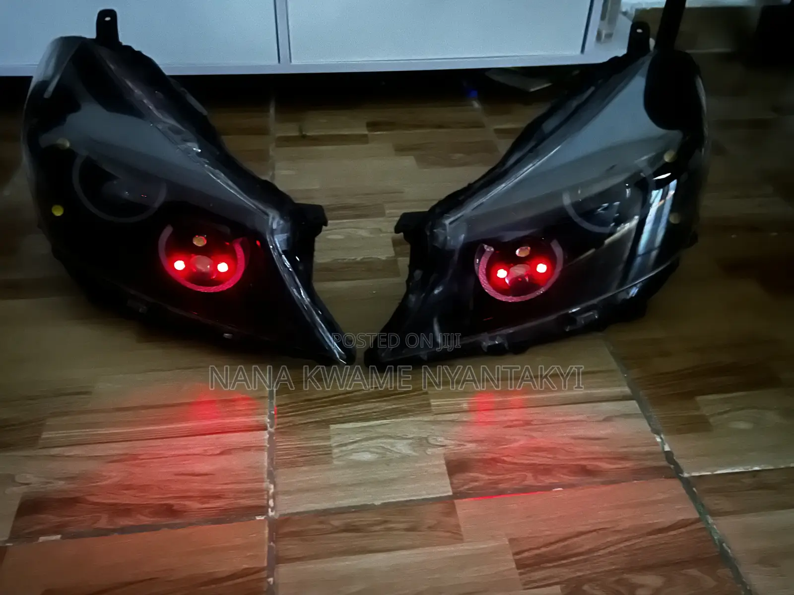 Toyota Vitz Headlights Pair 2012 to 2014 Model