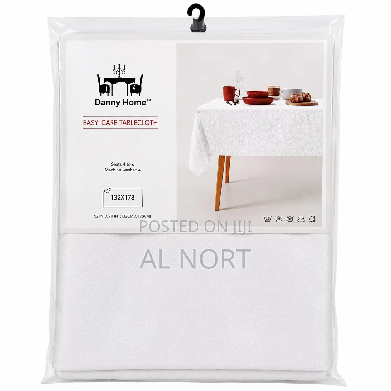 Danny Home Easy-Care Tablecloth - 132 × 178 Cm