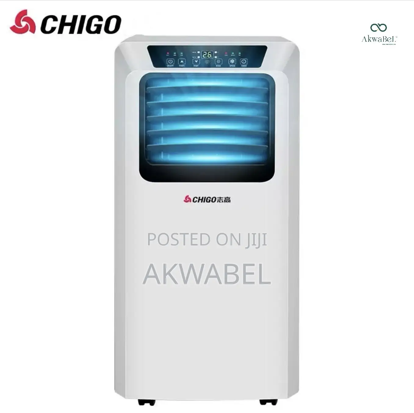 1hp Chigo Portable Ac Fast Cooling Digital Display Energy Efficient