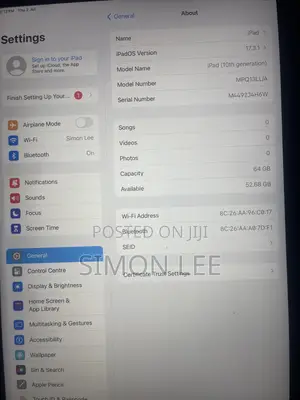Apple iPad Air 64 GB Blue
