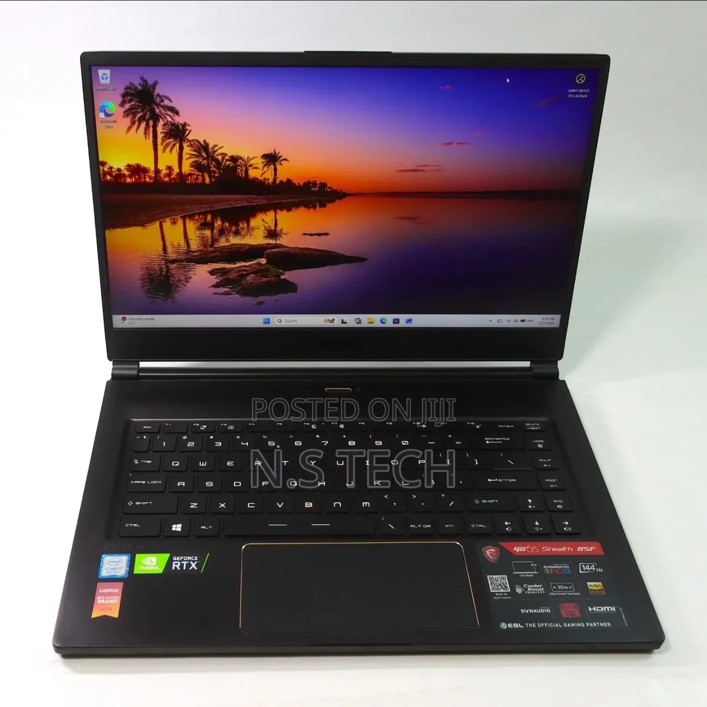 Laptop MSI GS65 Stealth Thin 8RF 16GB Intel Core i7 SSD 512GB