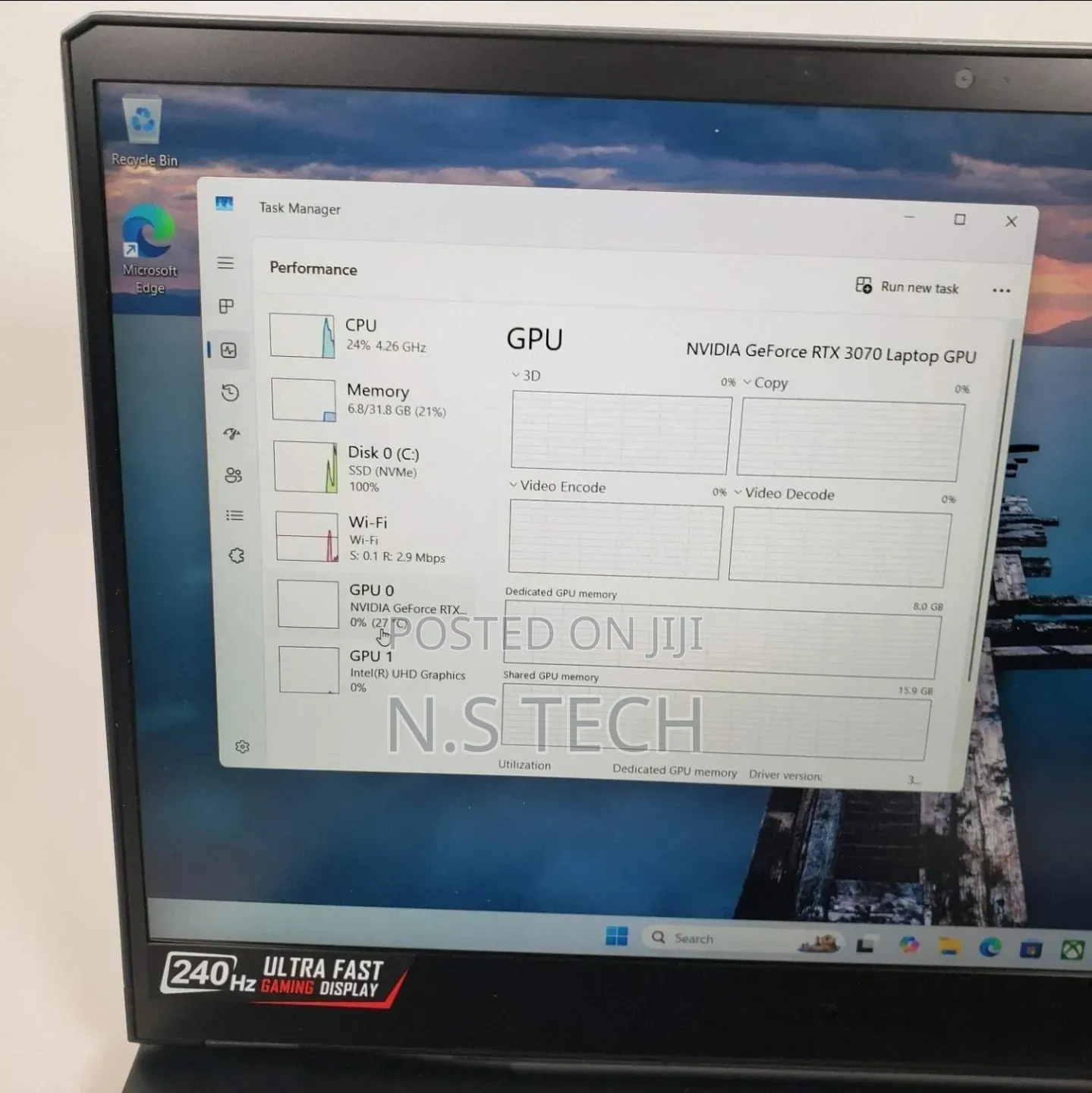 Laptop MSI GE66 Raider 32GB Intel Core i7 SSD 1T