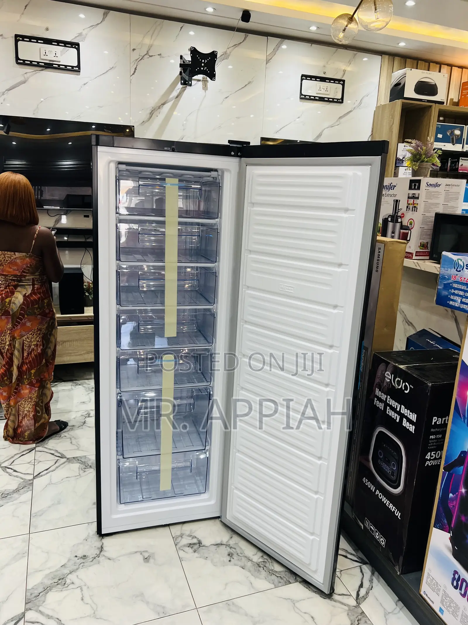 Order Pearl Puf 370 Single Door Upright Standing Freezer(225liters) 