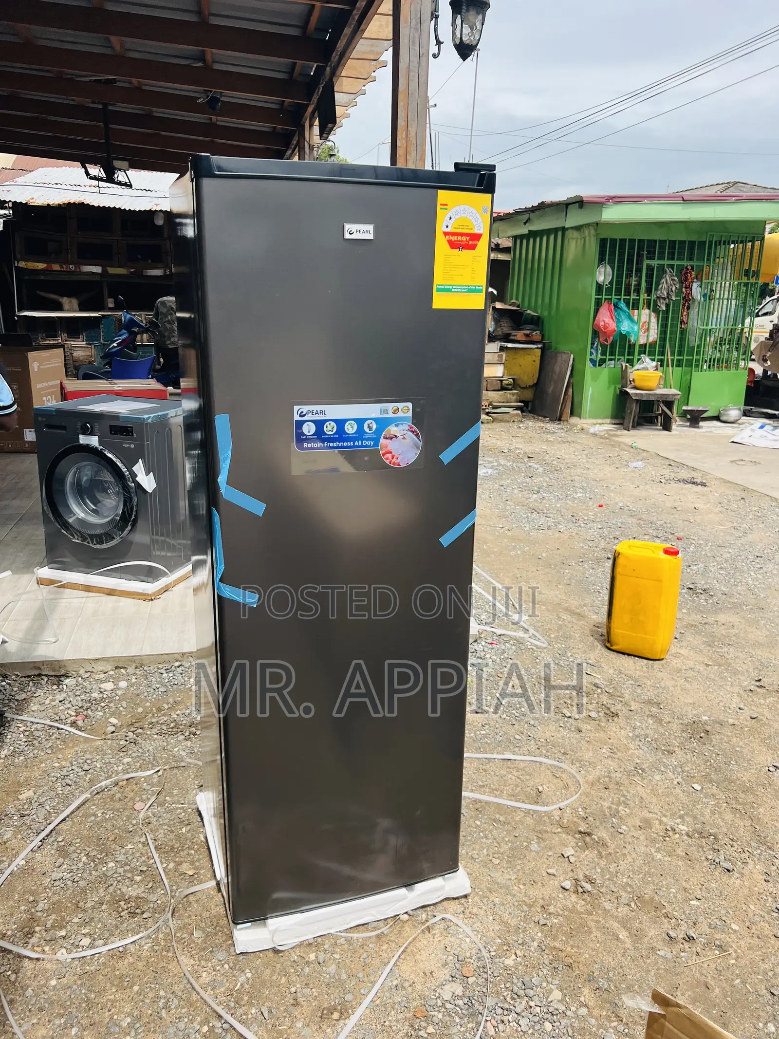 Premium Unique Pearl 225l Single Door Standing Freezer(Puf-370)Gray.