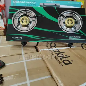 Hugely Discounted Fantastic 2 Burner Glass Top Flamino Gas Stove