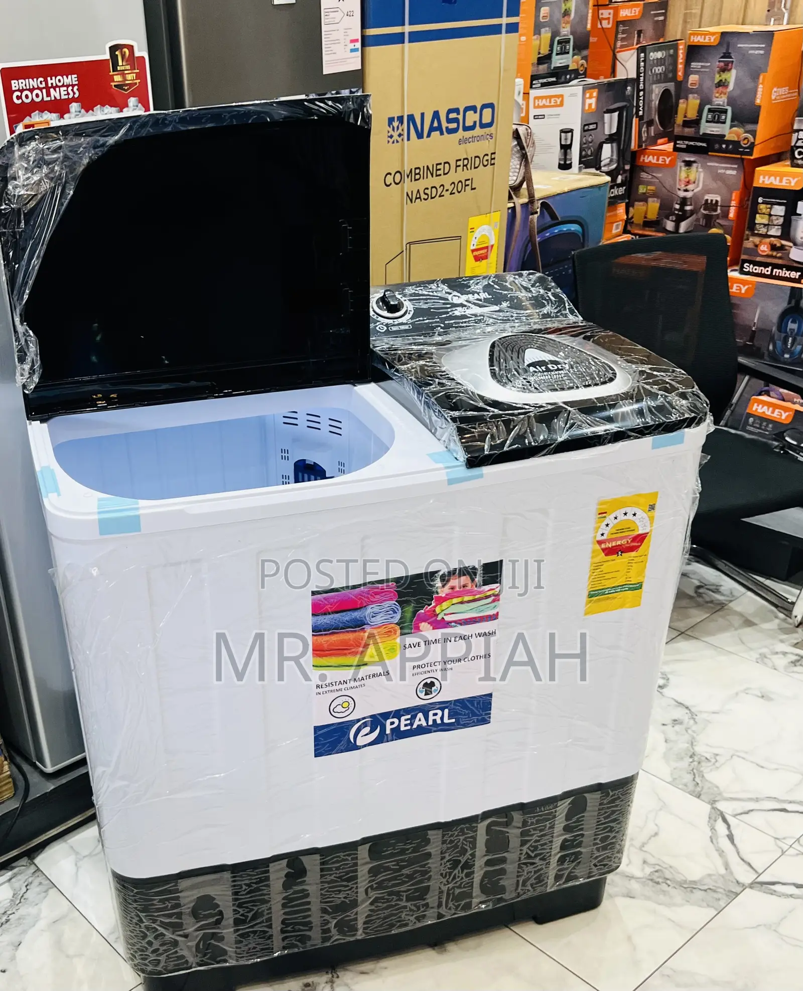 Lovely Design Pearl 18kg Twin Tub Washing Machine(Spin Dry)