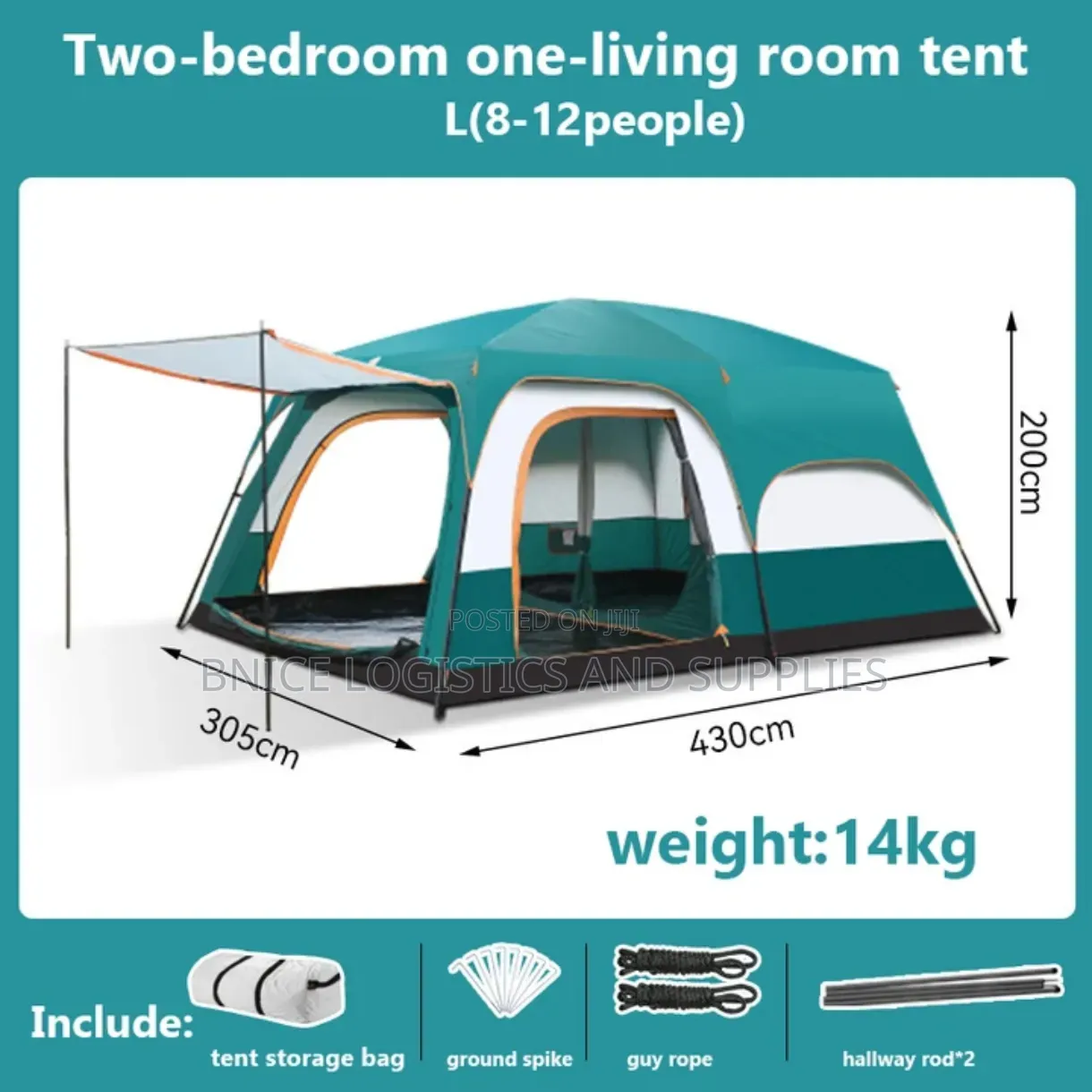 Family Size Double Chamber Tent