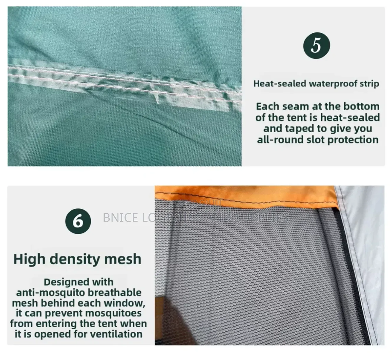 Family Size Double Chamber Tent