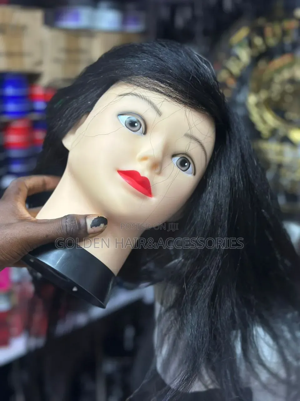 Human Hair Manniquin For Practice