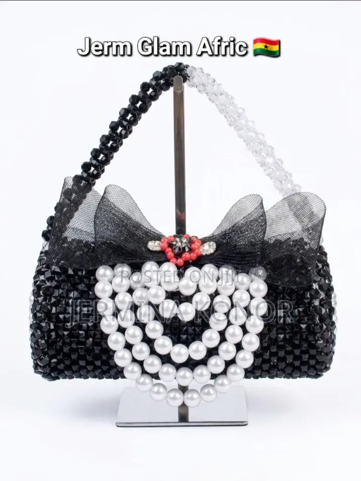 Luxury Handmade Beaded Pearl Bag