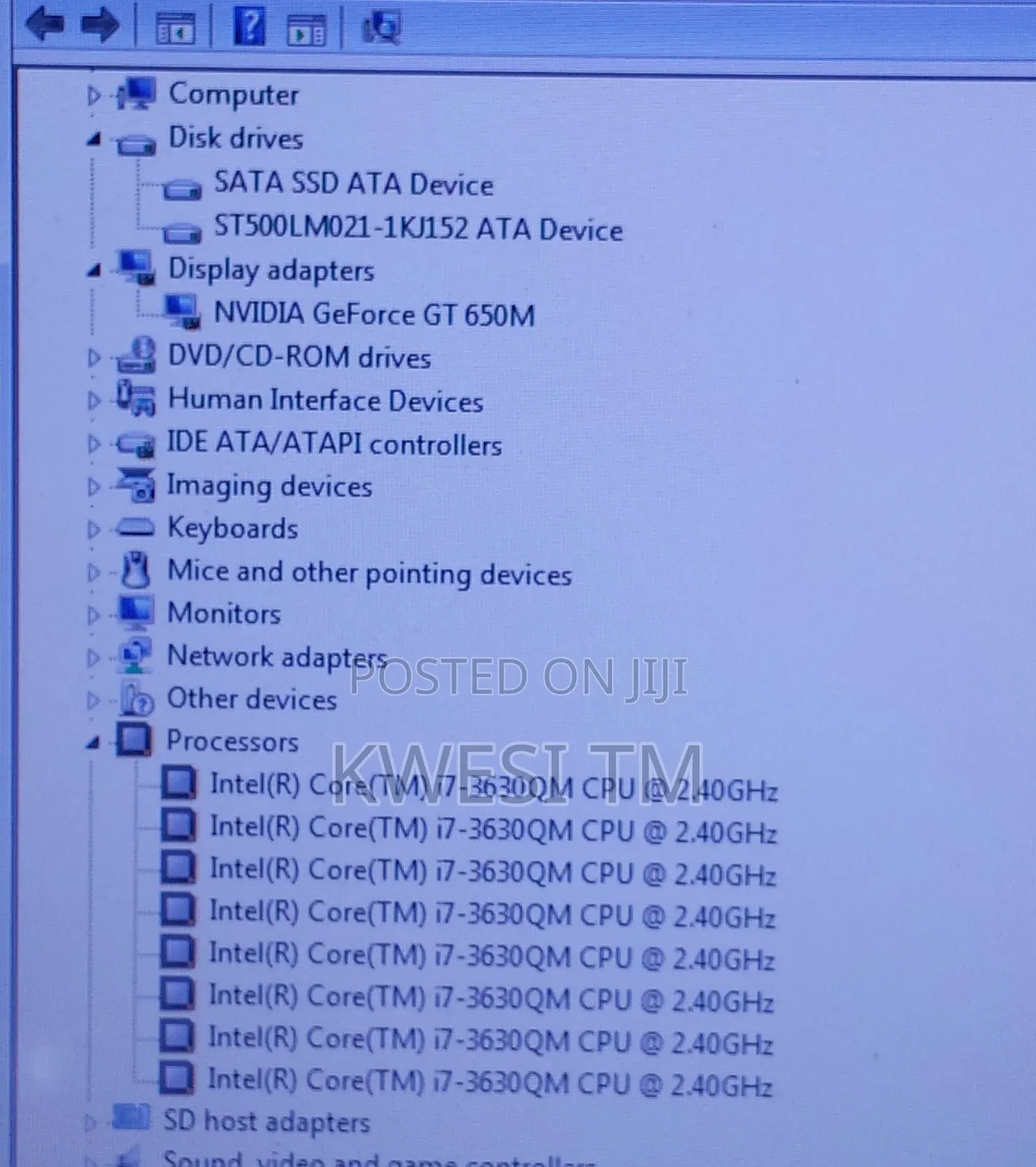 Laptop Lenovo IdeaPad Y400 8GB Intel Core i7 HDD+SSD 500GB