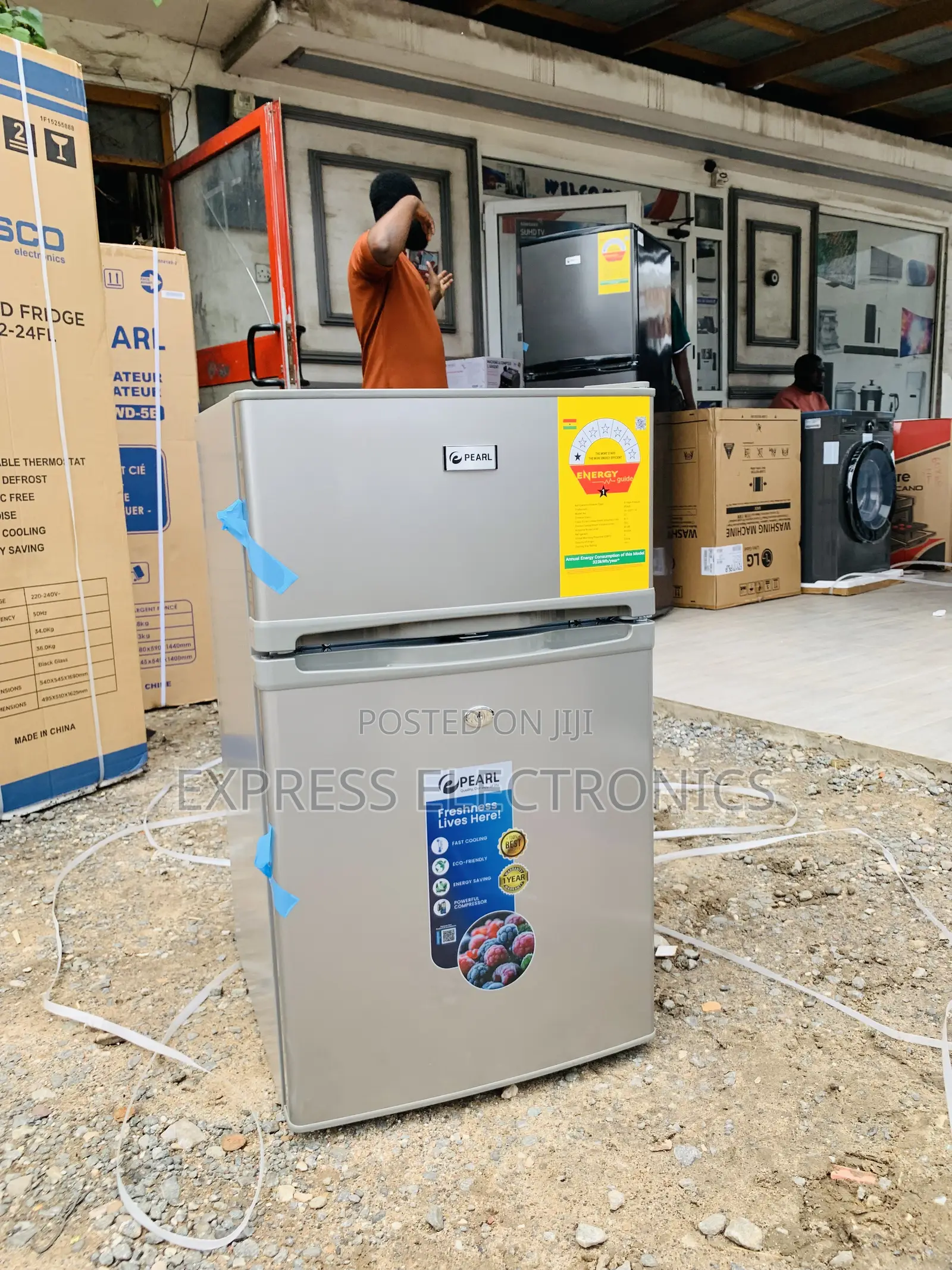 Newly Sealed in Box Pf-235t Fridge Pearl Double Door Table Top
