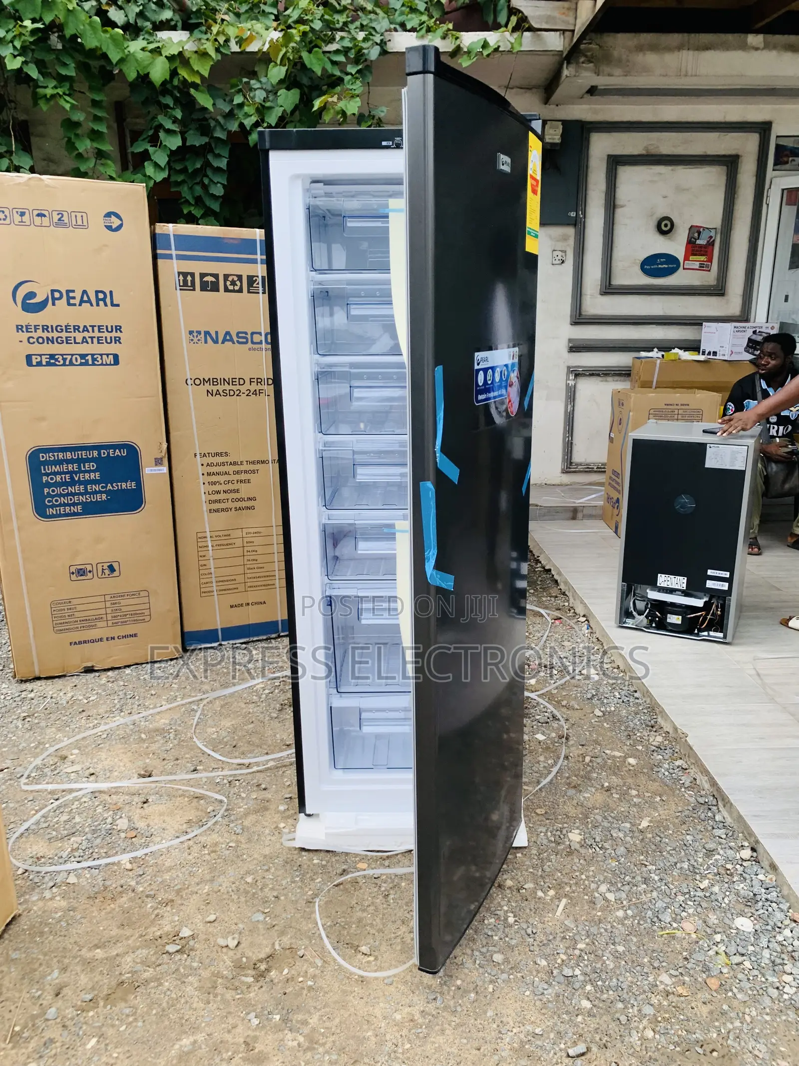 Lovely New Dark Grey Freezer Upright So Gel Door Puf-370 Pearl