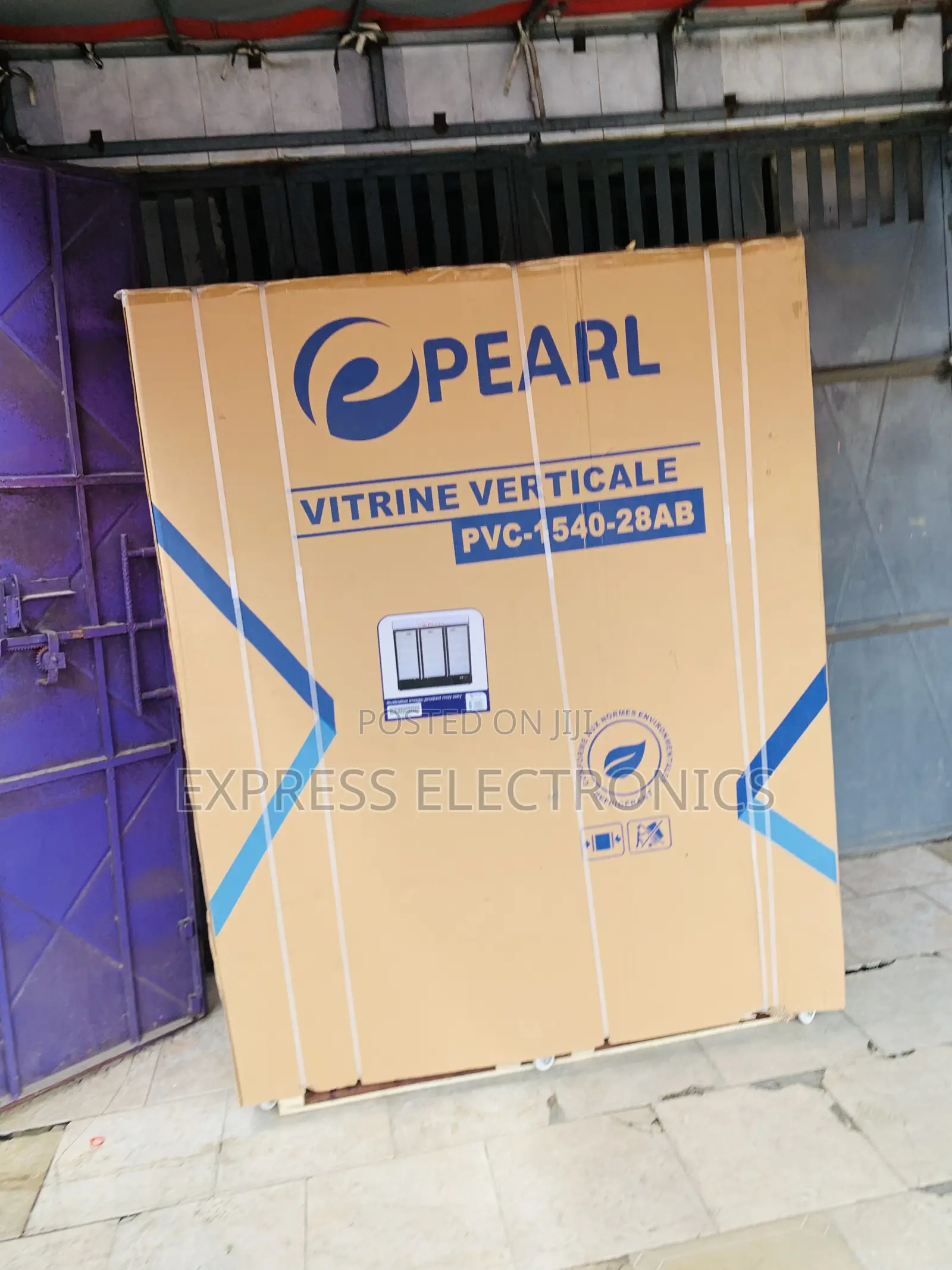 Ultra Modern Three Door Pearl PVC-1540 Display Fridge