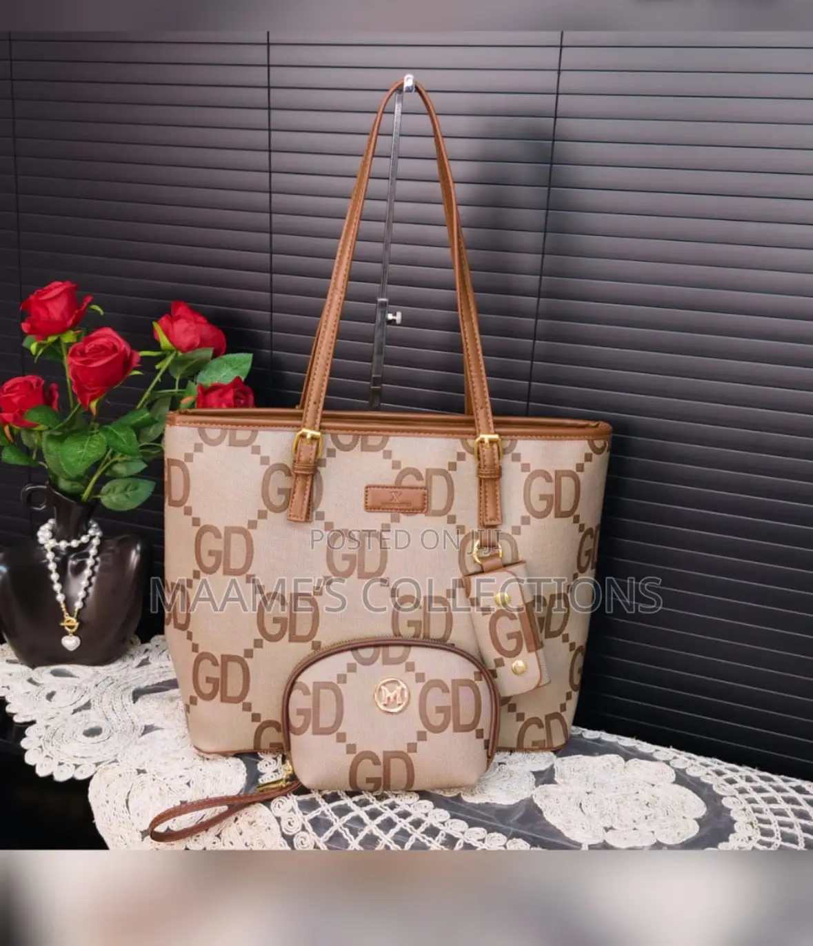 Fashion Luxury Women Tote Shoulder Bags 2 in 1