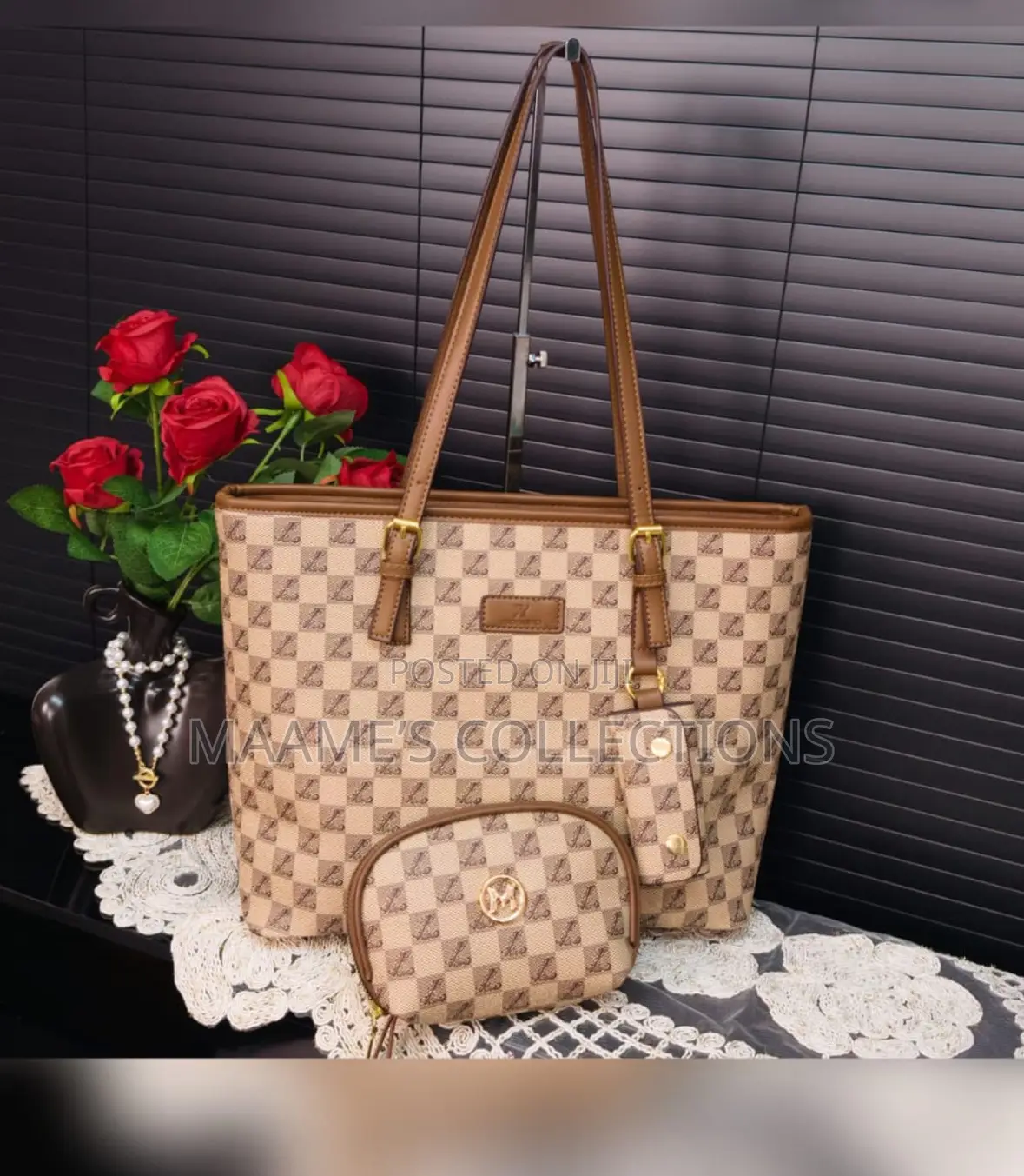 Fashion Luxury Women Tote Shoulder Bags 2 in 1