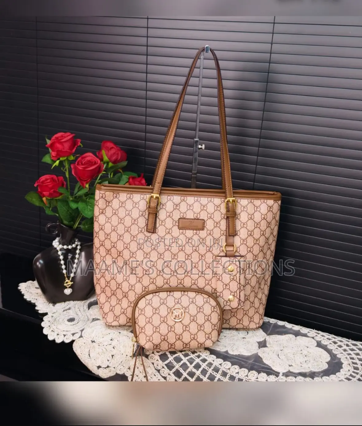 Fashion Luxury Women Tote Shoulder Bags 2 in 1