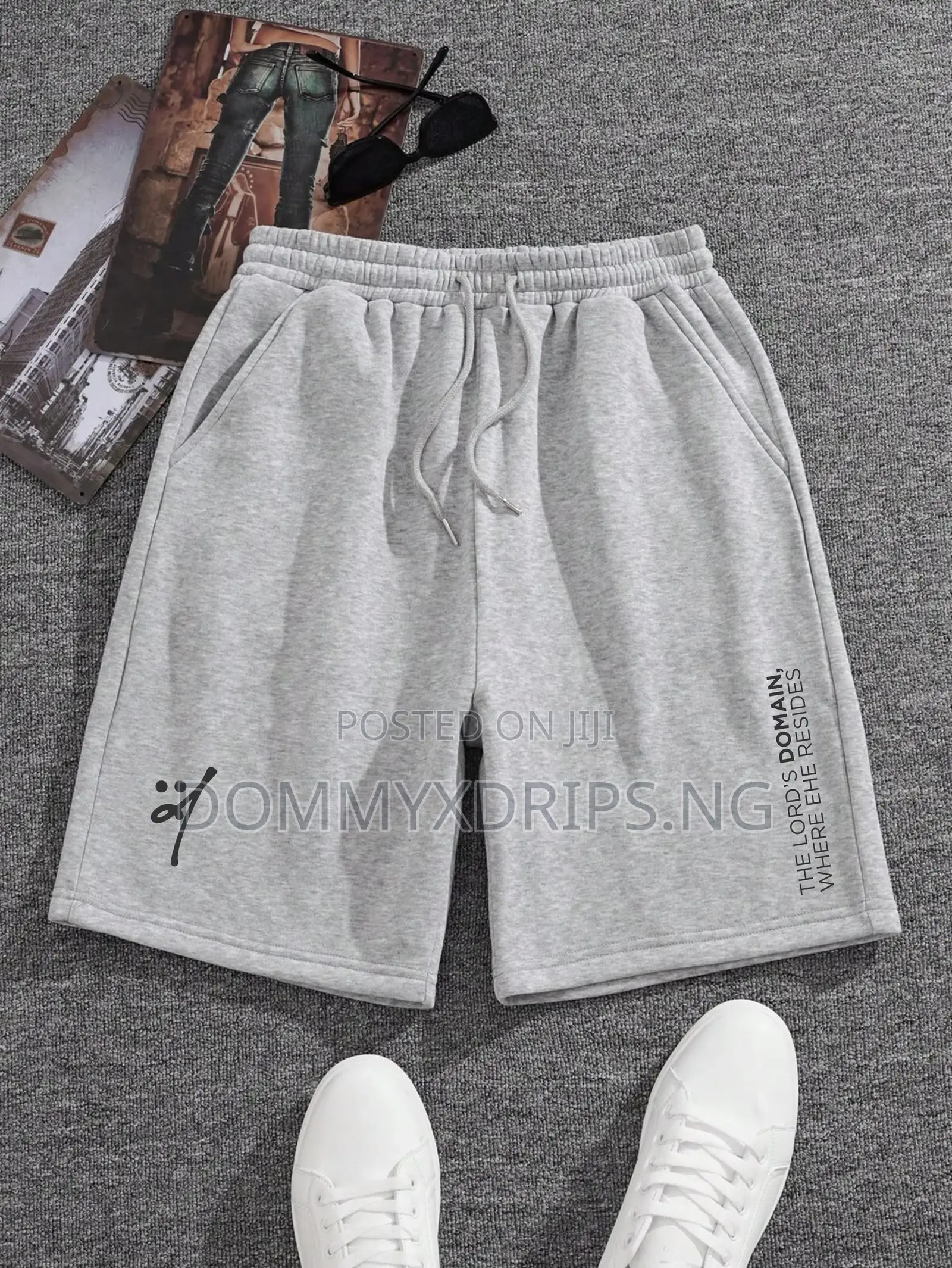 Men and Women Loose Casual Drawstring Waist Shorts | Drips.Ng
