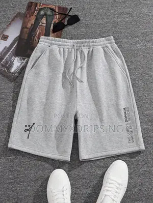 Men and Women Loose Casual Drawstring Waist Shorts | Drips.Ng