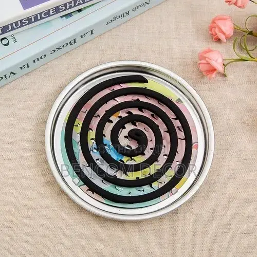 Sets Mosquito Coil Holder Incense Burner - Silver