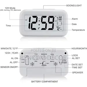 Led Digital Alarm Clock, Electronic Digital Alarm Clock
