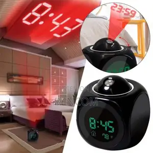 Multifunctional Projector Alarm Clock - Led Light