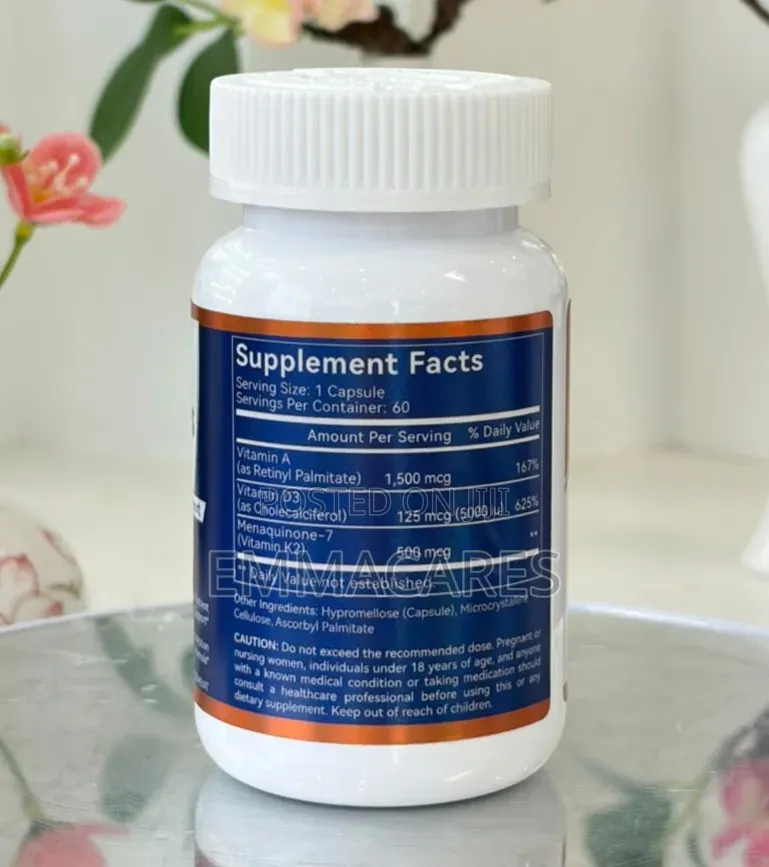 Vitamins A.D.K, a-1500mcg D3-5000iu -500mcg