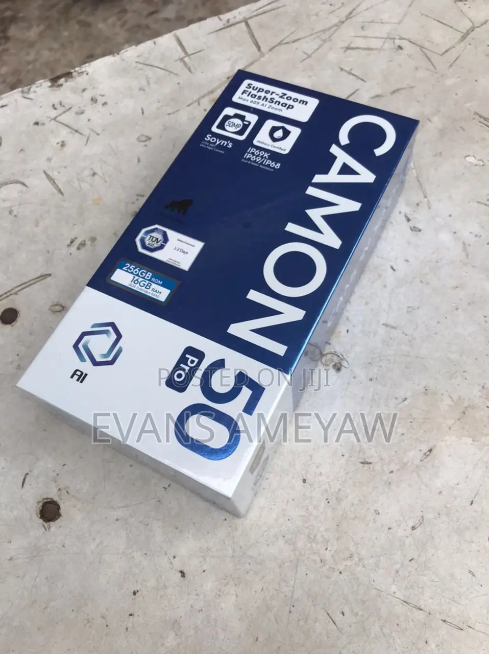 New Tecno Camon 50 Pro 256 GB Black