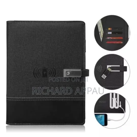 Title: Smart Powerbank Notebook | A5 | Wireless Charging |