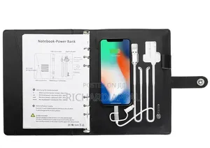 Title: Smart Powerbank Notebook | A5 | Wireless Charging |