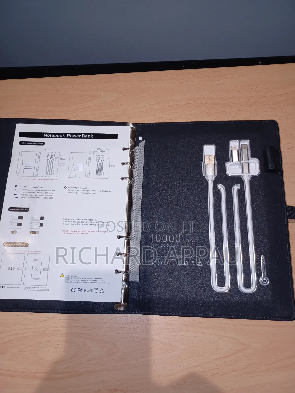 Title: Smart Powerbank Notebook | A5 | Wireless Charging |