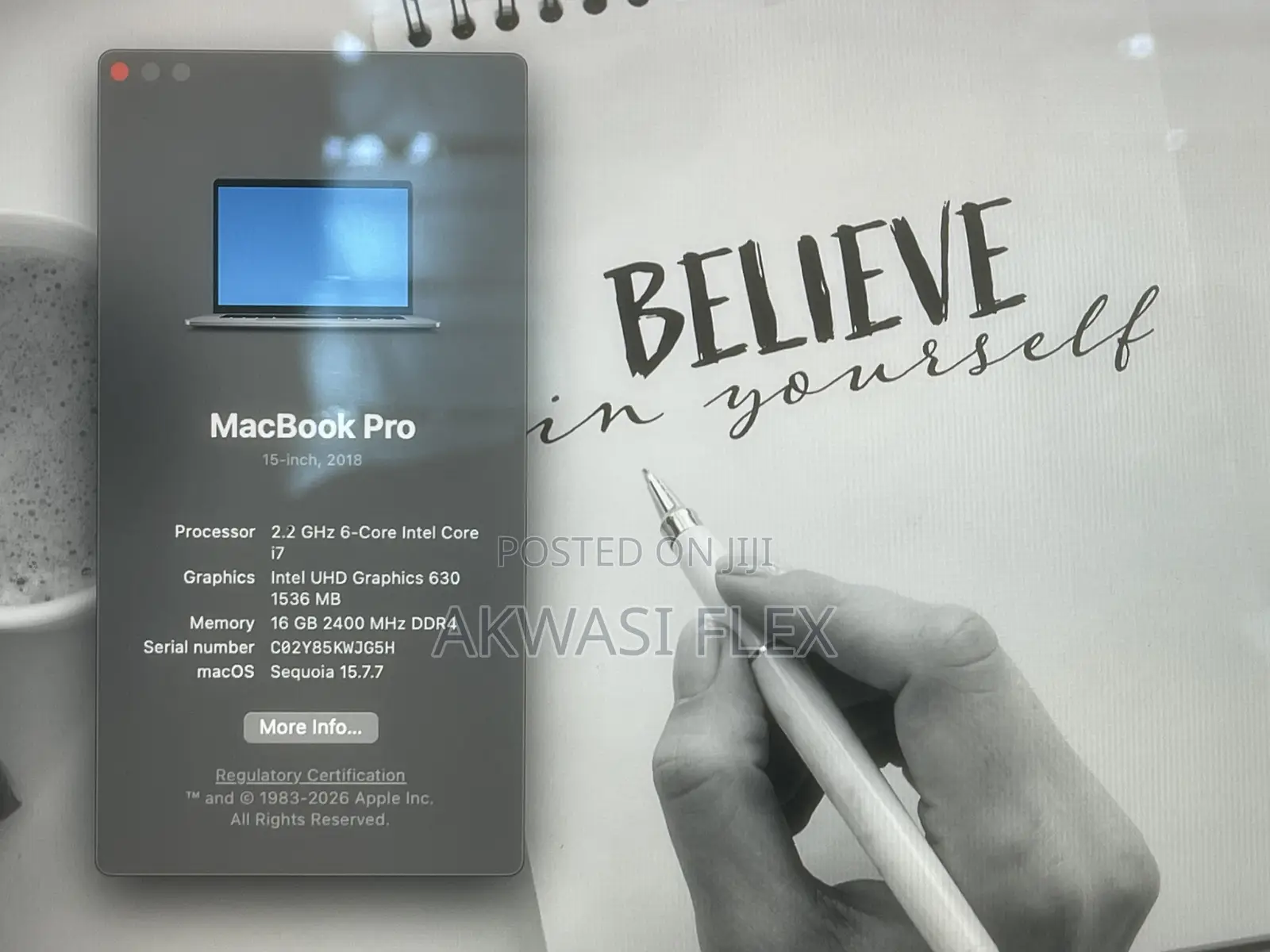 Laptop Apple MacBook Pro 2019 16GB Intel Core i7 SSD 256GB