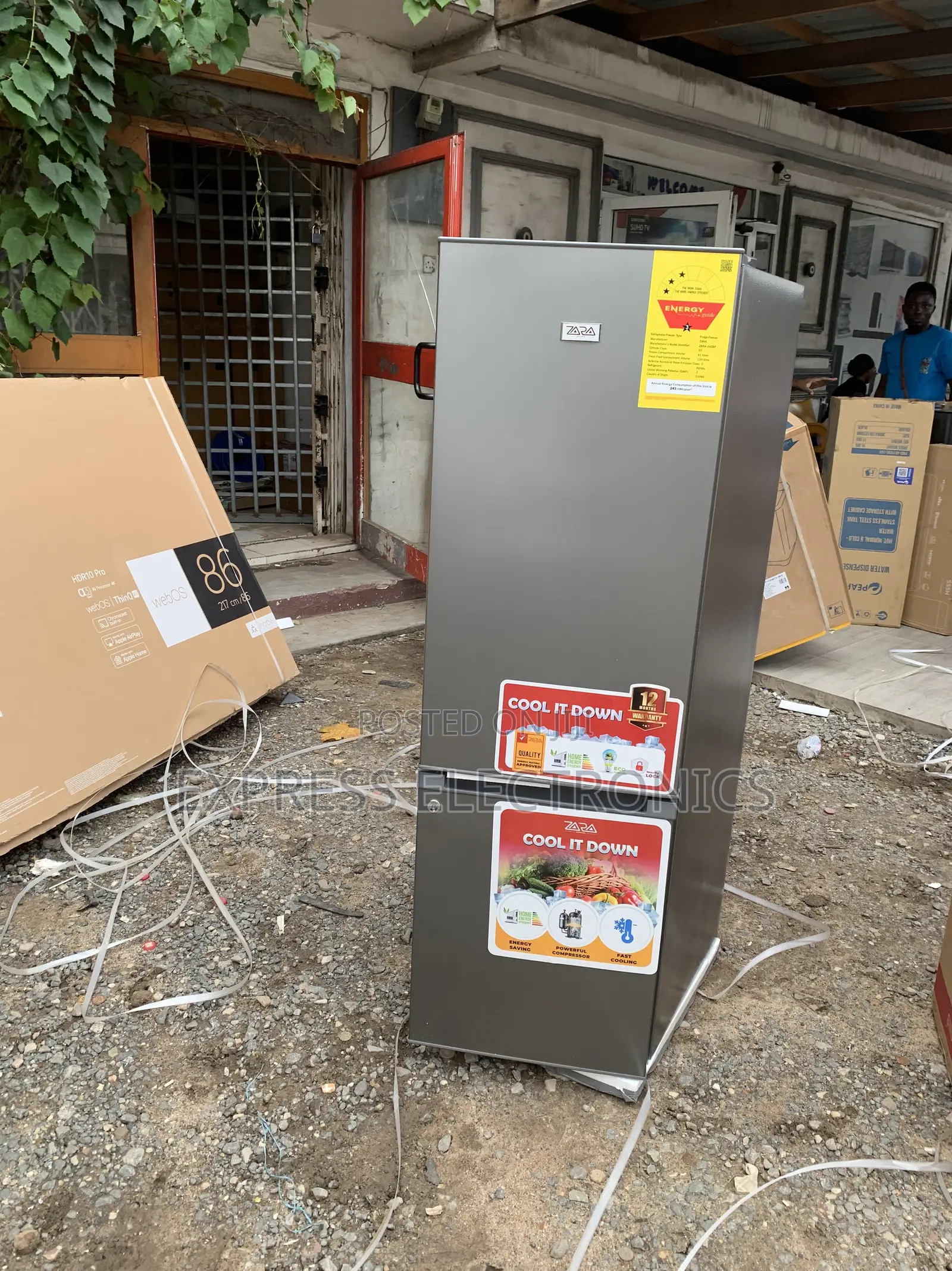 High Quality Double Door Fridge Zara 240bf