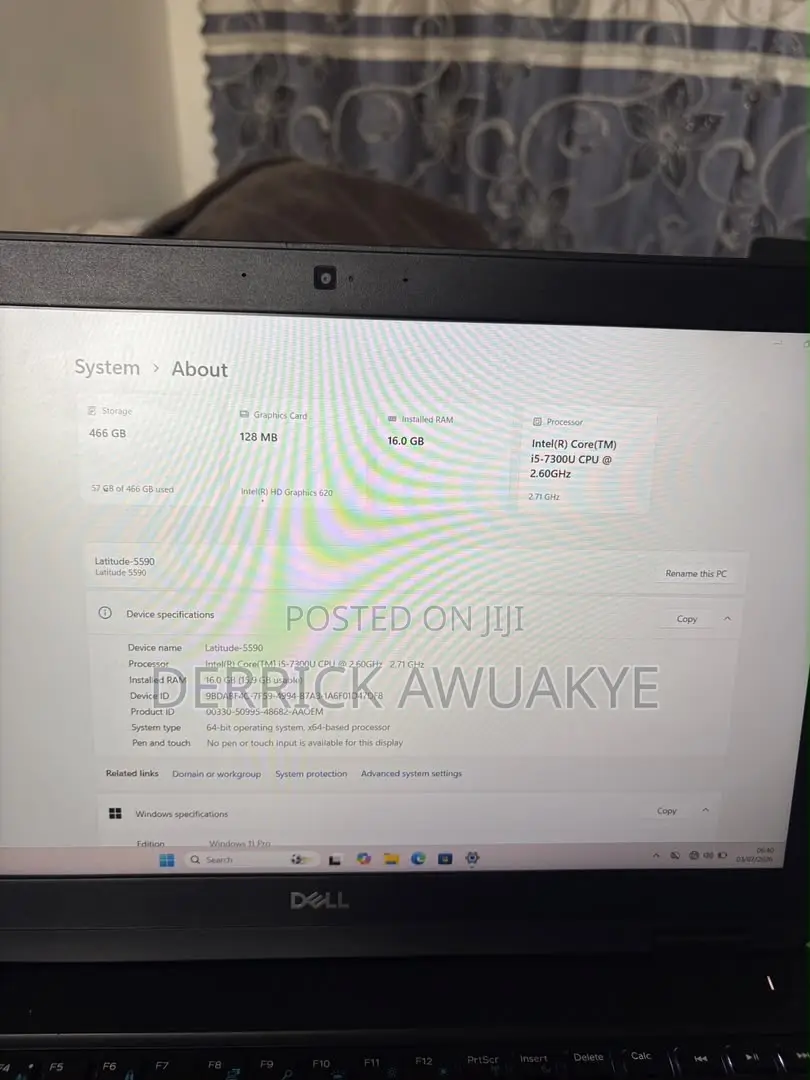 Laptop Dell Latitude 5590 16GB Intel Core i5 SSD 500GB