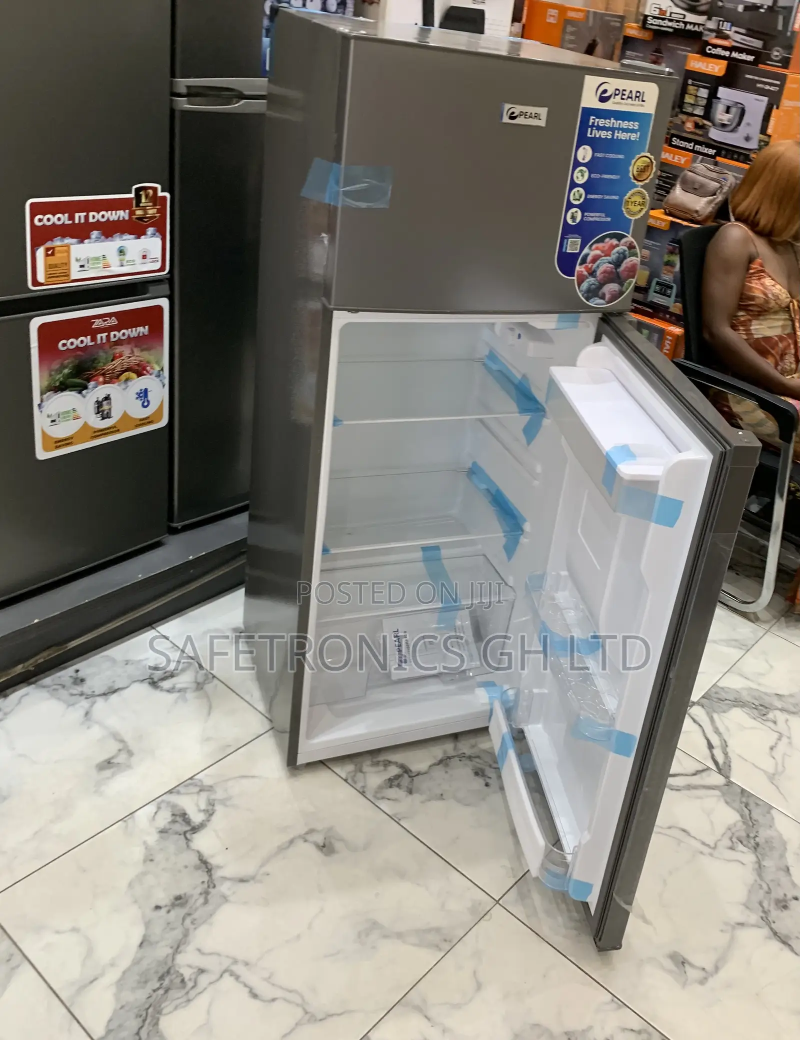 Excellent Pearl Pf-252twd-5e 204l Dispenser Fridge Doubledoor Topmount