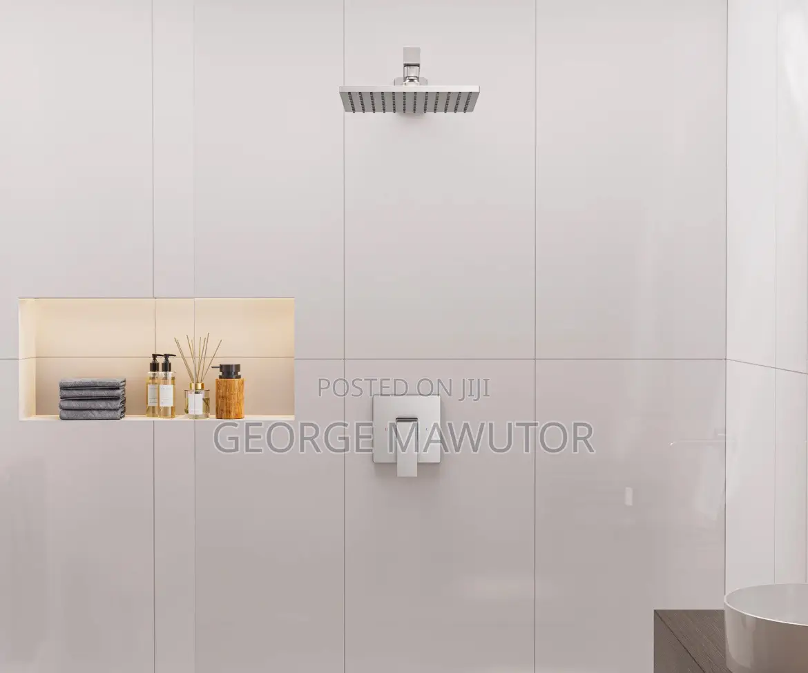 9" Wall Mount Rain Shower Head System Single Faucet (Valve Included)