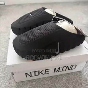 Nike Mind Mule Slide – Premium Comfort Clogs | Black, White Red