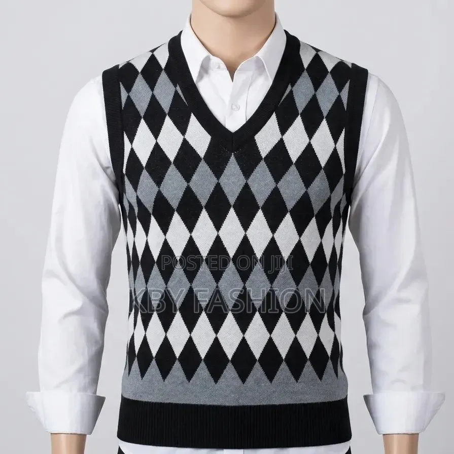 Knitted Vest v-Neck