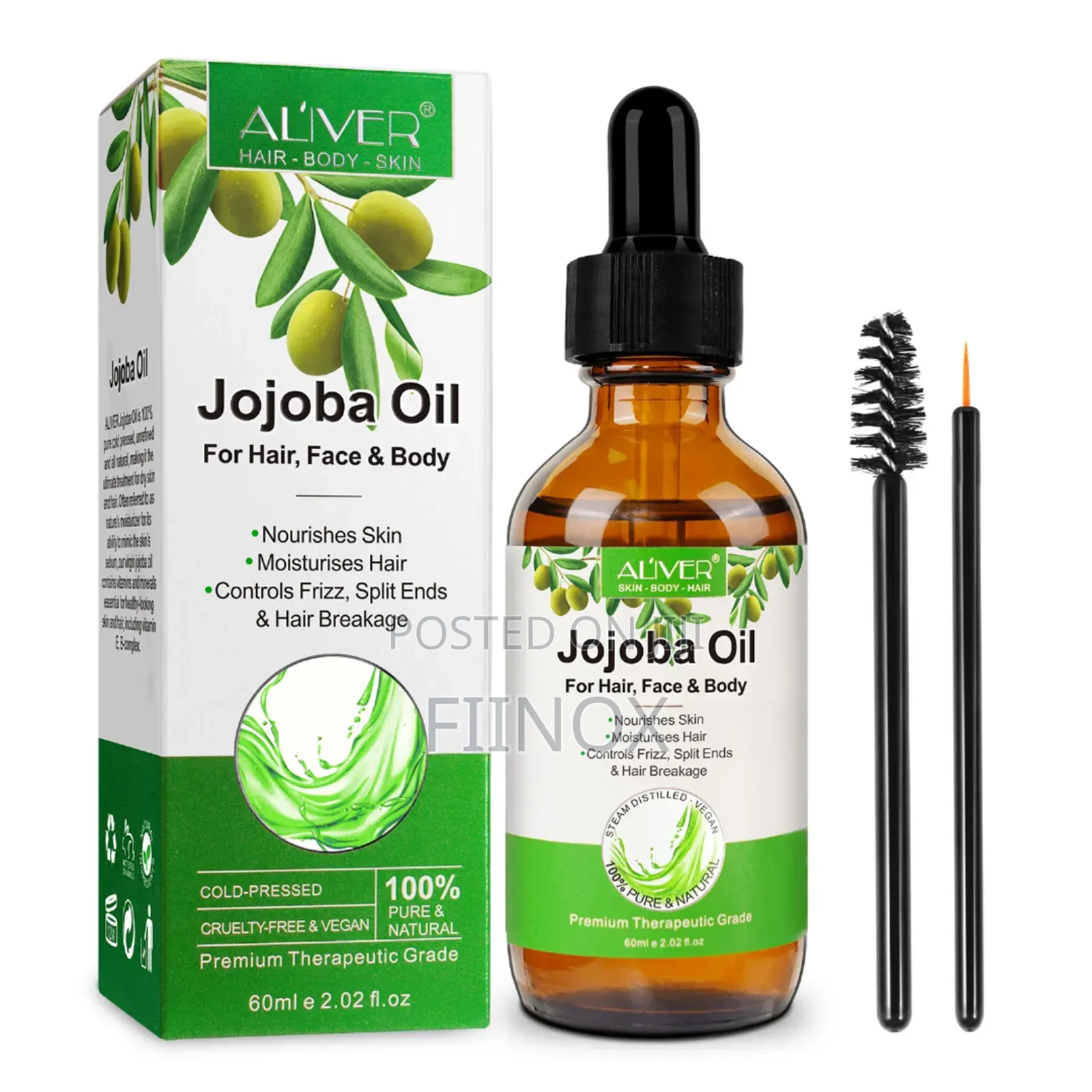 100% Organic Jojoba Oil For Hair, Face,Skin Care