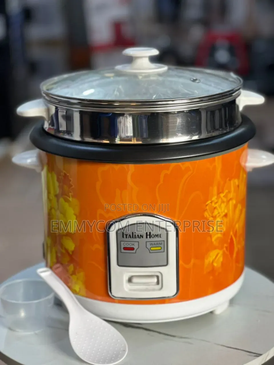 Italian Home 5l Rice Cooker With Glas Lid