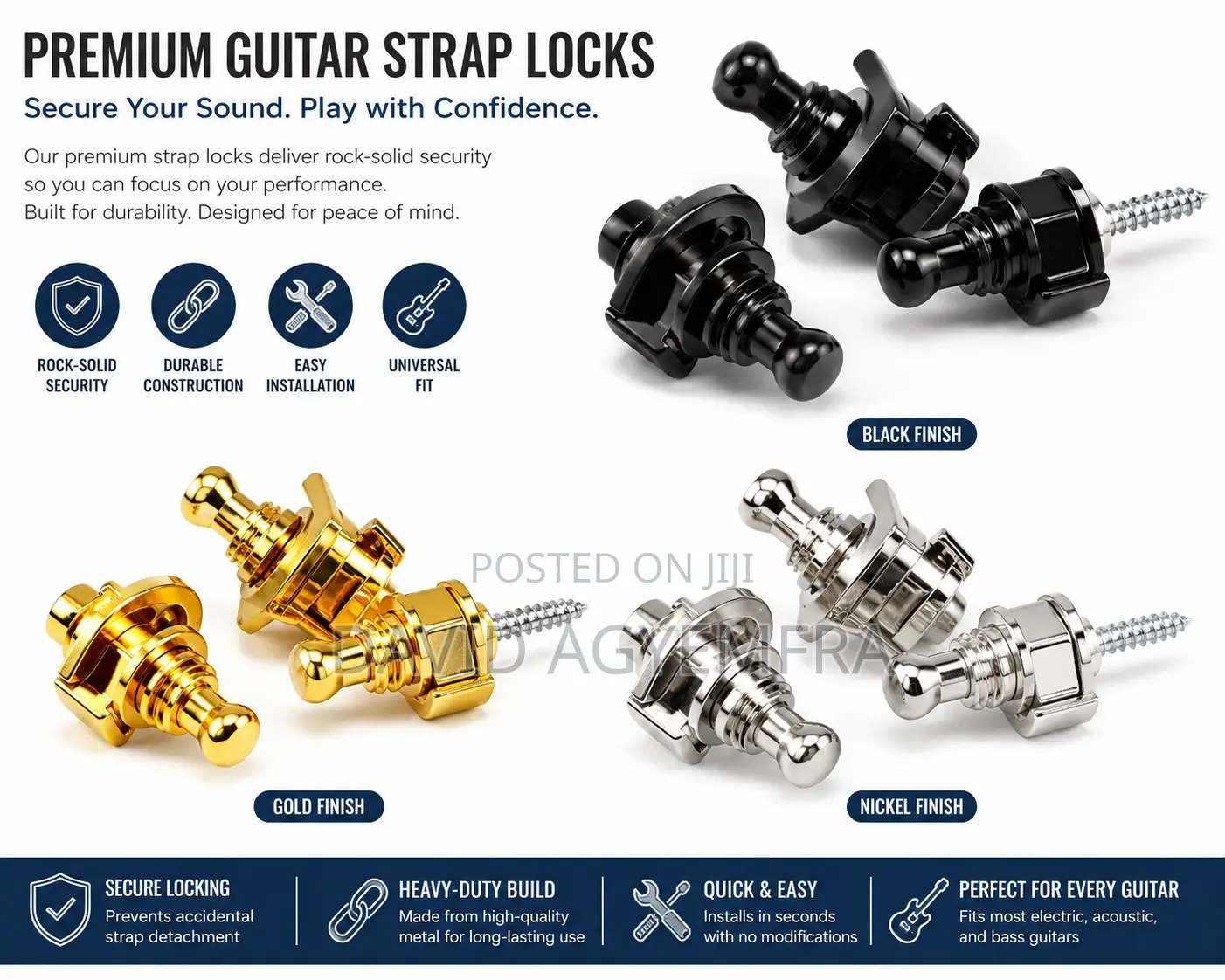 Guitar Strap Locks